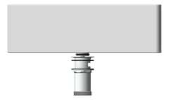 Left Image of Basin WallHung Oliveri Munich Left