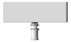 Left Image of Basin WallHung Oliveri Munich Right