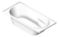 3D Shaded Image of Bath Inset Oliveri Dublin 1510mm