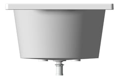 Left Image of Bath Inset Oliveri Dublin 1510mm