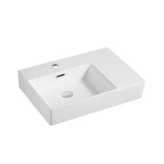 Munich-Wall-Hung-Basin-with-Shelf-(Right-Hand)-Oliveri-Image1 Image of Basin WallHung Oliveri Munich Left