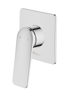 PA100500FCR.png Image of MixerTap Wall Oliveri Paris