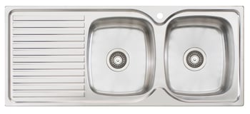 PS72 1TH sink Image of Sink Kitchen Oliveri ProjectSinks DoubleBowl Drainer RHS