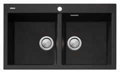 ST-BL1564 OF.jpg Image of Sink Kitchen Oliveri Santorini DoubleBowl Topmount