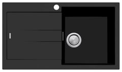 ST-MB1522 OF.jpg Image of Sink Kitchen Oliveri Santorini SingleBowl Topmount Drainer Right