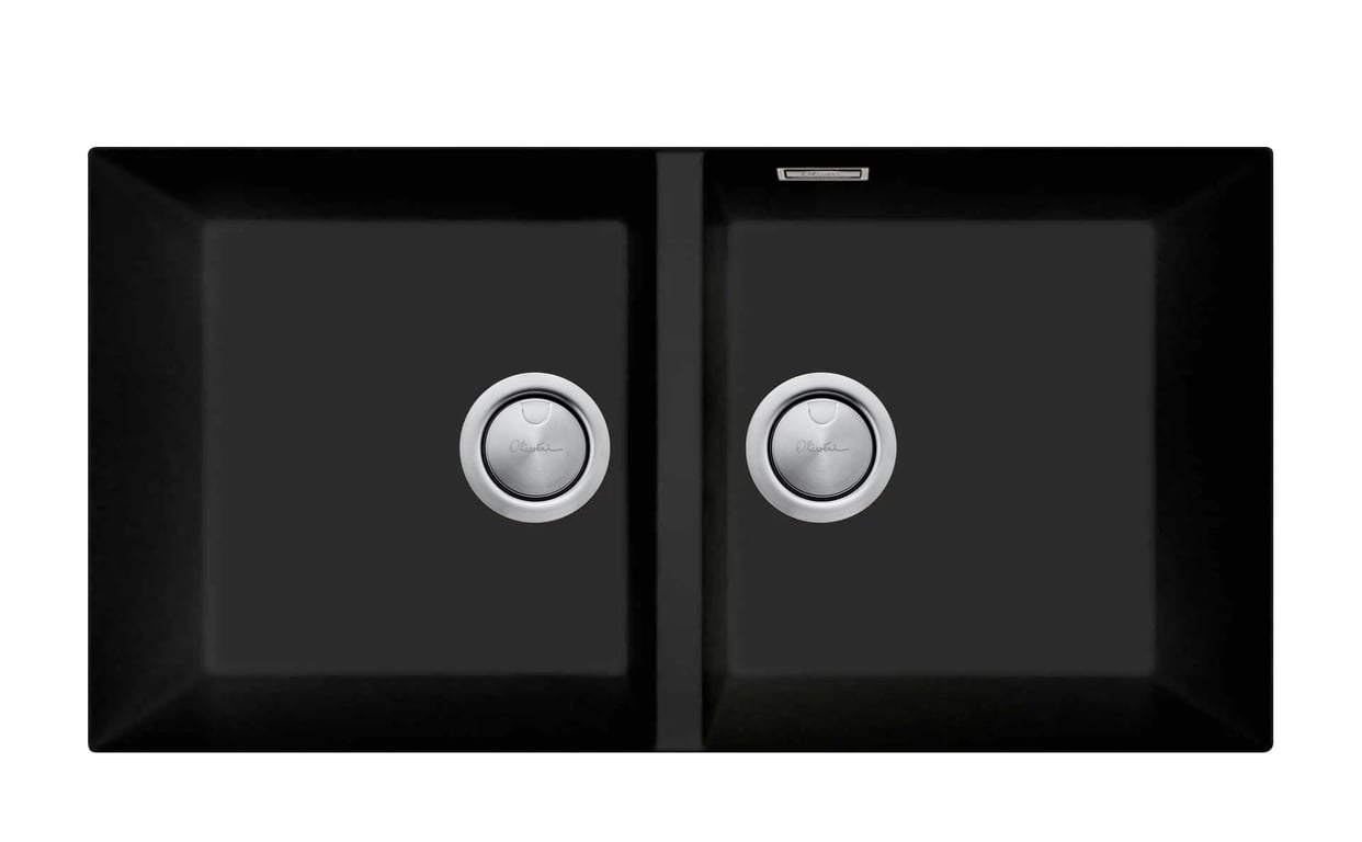 ST-MB1563U OF.jpg Image of Sink Kitchen Oliveri Santorini DoubleBowl Undermount