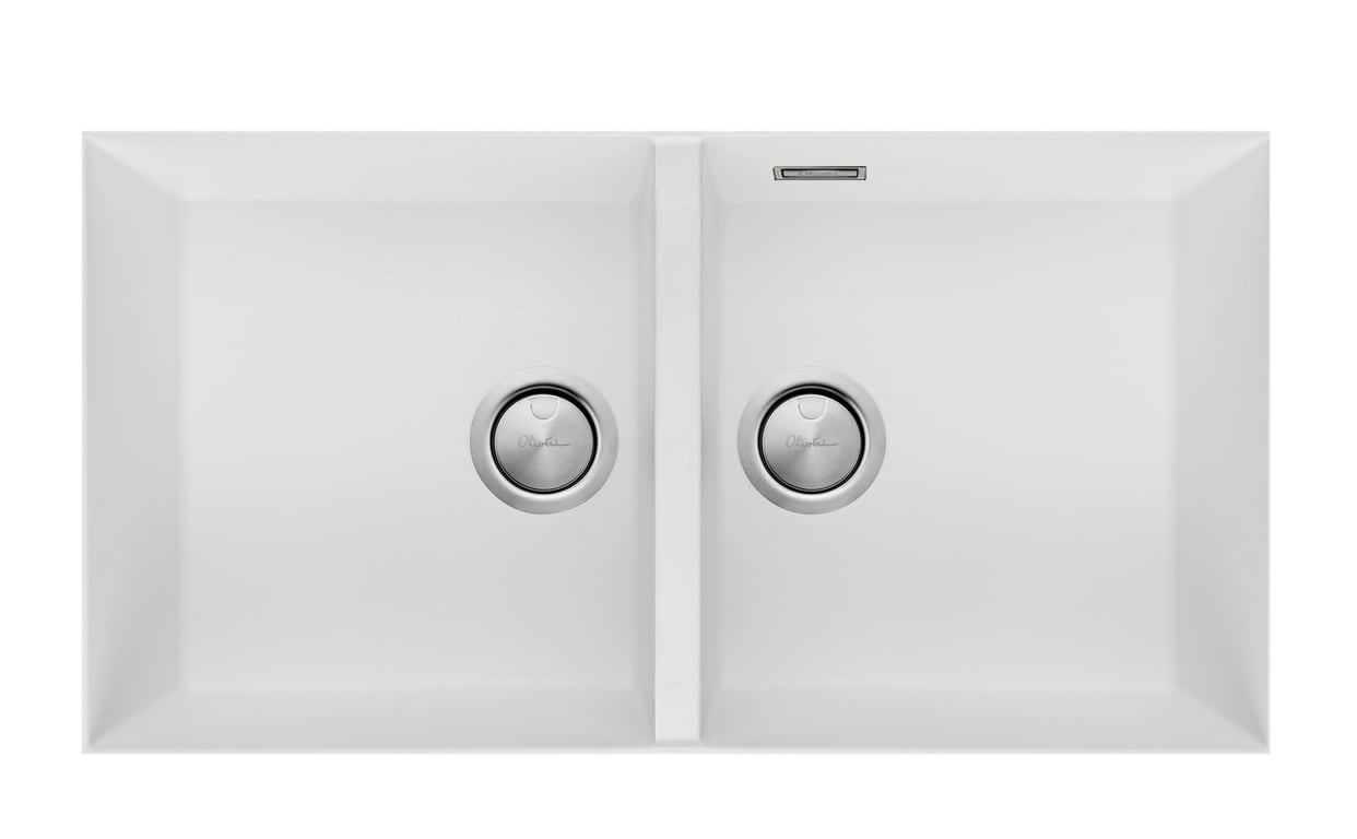ST-WH1563U OF.jpg Image of Sink Kitchen Oliveri Santorini DoubleBowl Undermount