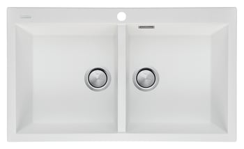 ST-WH1564 OF.jpg Image of Sink Kitchen Oliveri Santorini DoubleBowl Topmount