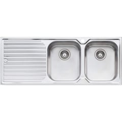 Sink-Kitchen-Oliveri-Diaz-DoubleBowl-Topmount-Drainer-RHS-Image1 Image of Sink Kitchen Oliveri Diaz DoubleBowl Topmount Drainer RHS