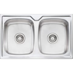 Sink-Kitchen-Oliveri-Endeavour-DoubleBowl-Topmount-Image1 Image of Sink Kitchen Oliveri Endeavour DoubleBowl Topmount