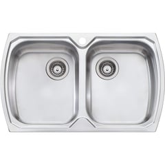 Sink-Kitchen-Oliveri-Monet-DoubleBowl-Topmount-Image1 Image of Sink Kitchen Oliveri Monet DoubleBowl Topmount