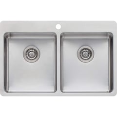 Sink-Kitchen-Oliveri-Sonetto-DoubleBowl-Topmount-Image1 Image of Sink Kitchen Oliveri Sonetto DoubleBowl Topmount
