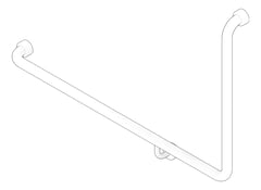 3D Documentation Image of GrabRail 90Deg Oliveri Holdfast Left