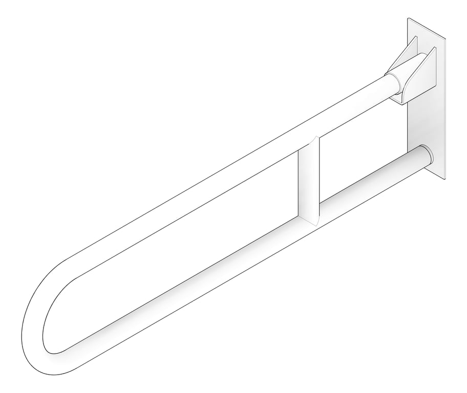 3D Documentation Image of GrabRail Vertical Oliveri Holdfast Lock