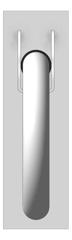 Front Image of GrabRail Vertical Oliveri Holdfast Lock