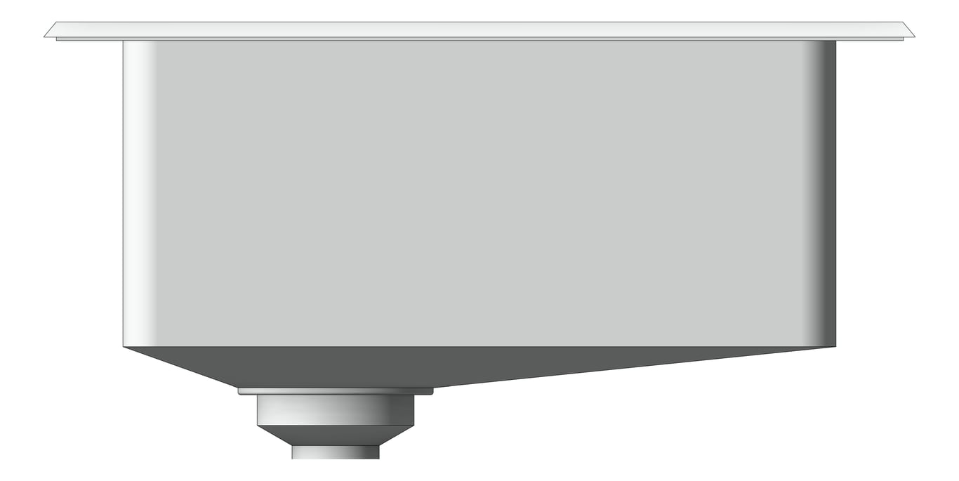 Left Image of Sink Kitchen Oliveri Apollo SingleBowl Drainer RHS