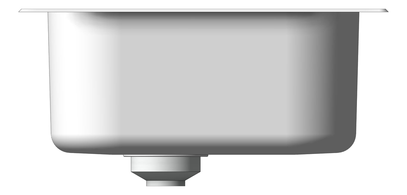 Left Image of Sink Kitchen Oliveri Diaz OneAndHalfBowl Topmount LHS