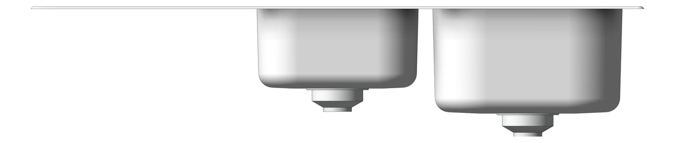 Front Image of Sink Kitchen Oliveri Diaz OneAndThreeQuarter Topmount Drainer RHS