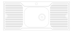 Plan Image of Sink Kitchen Oliveri Diaz SingleBowl DoubleDrainer