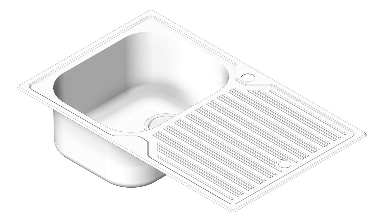 Navigate to Sink Kitchen Oliveri Diaz SingleBowl Drainer LHS