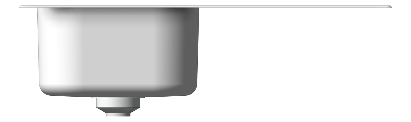 Front Image of Sink Kitchen Oliveri Diaz SingleBowl Drainer LHS