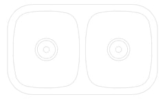 Plan Image of Sink Kitchen Oliveri Endeavour DoubleBowl Undermount