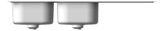 Front Image of Sink Kitchen Oliveri Flinders DoubleBowl Left