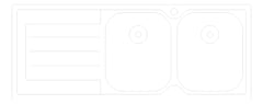 Plan Image of Sink Kitchen Oliveri Flinders DoubleBowl Right