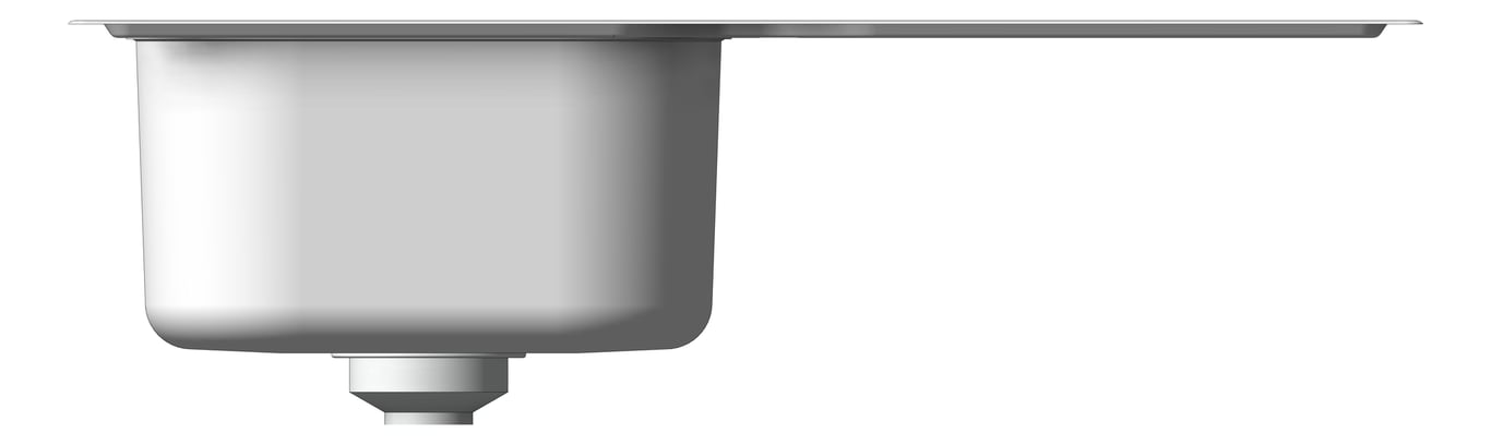 Front Image of Sink Kitchen Oliveri Flinders SingleBowl Left
