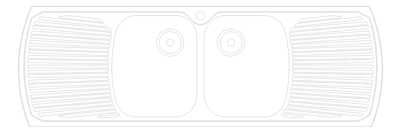 Plan Image of Sink Kitchen Oliveri Monet DoubleBowl Topmount DoubleDrainer