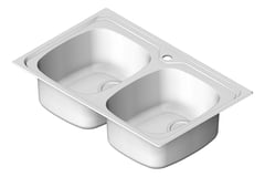 3D Shaded Image of Sink Kitchen Oliveri ProjectSinks