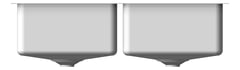 Front Image of Sink Kitchen Oliveri ProjectSinks DoubleBowl