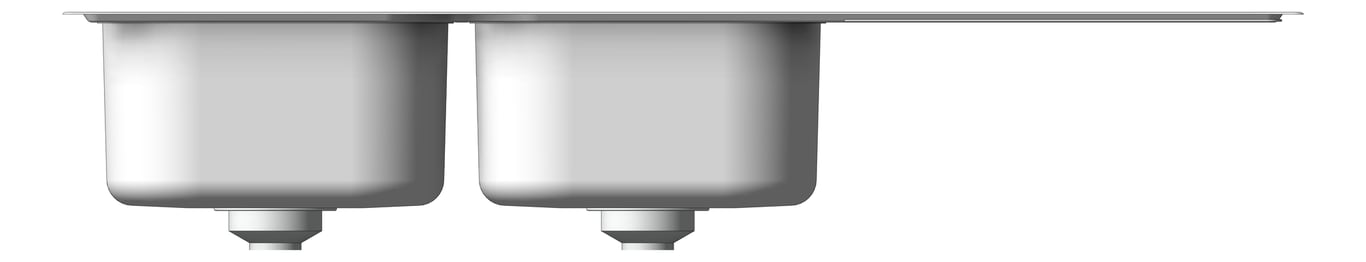 Front Image of Sink Kitchen Oliveri ProjectSinks DoubleBowl Left