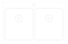 Plan Image of Sink Kitchen Oliveri ProjectSinks DoubleBowl