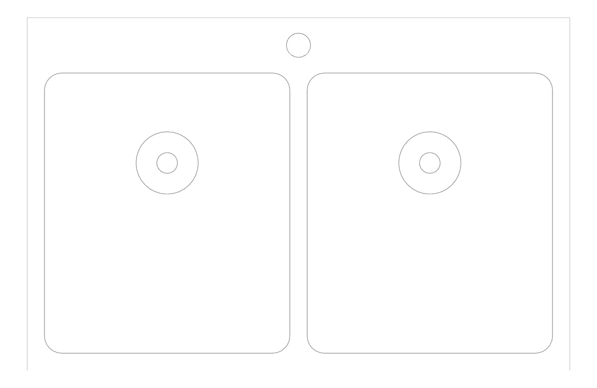 Plan Image of Sink Kitchen Oliveri ProjectSinks DoubleBowl