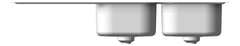Front Image of Sink Kitchen Oliveri ProjectSinks DoubleBowl Right