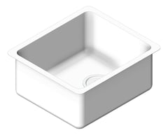 3D Shaded Image of Sink Kitchen Oliveri ProjectSinks SingleBowl Universal
