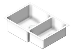 3D Shaded Image of Sink Kitchen Oliveri ProjectSinks ThreeFourthAndHalfBowl Universal