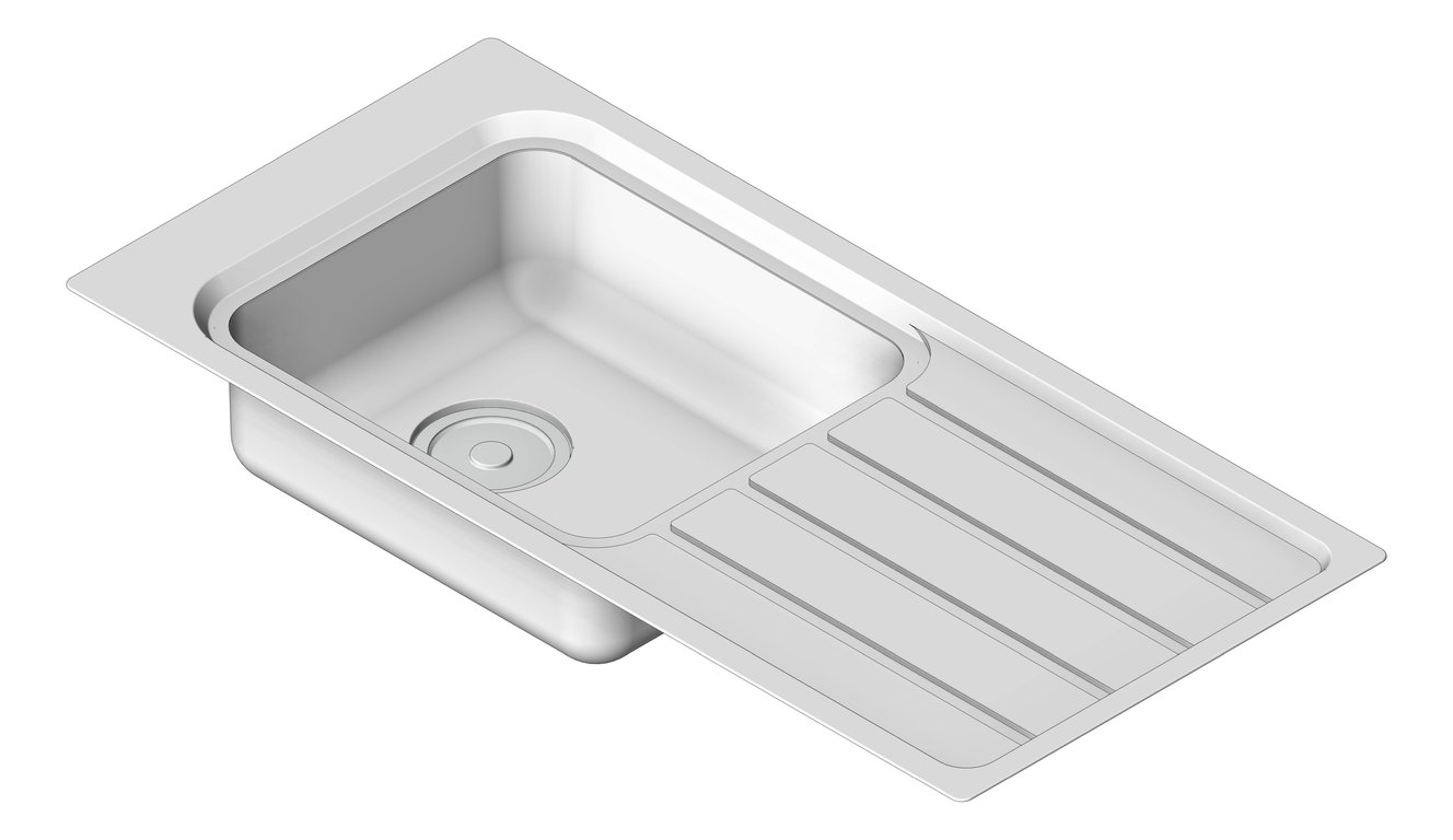 Image of Sink Kitchen Oliveri Puro Care Topmount Drainer