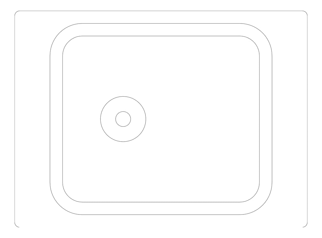 Plan Image of Sink Kitchen Oliveri Puro Care Topmount