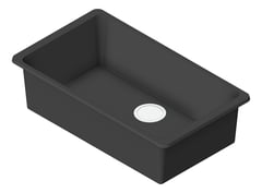 3D Shaded Image of Sink Kitchen Oliveri Santorini MegaBowl Undermount