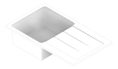 3D Documentation Image of Sink Kitchen Oliveri Santorini SingleBowl Topmount Drainer
