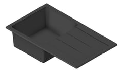 3D Shaded Image of Sink Kitchen Oliveri Santorini SingleBowl Topmount Drainer