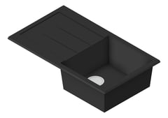 3D Shaded Image of Sink Kitchen Oliveri Santorini SingleBowl Topmount Drainer Right