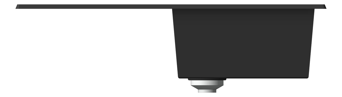 Front Image of Sink Kitchen Oliveri Santorini SingleBowl Topmount Drainer Right