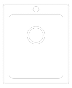 Plan Image of Sink Kitchen Oliveri Santorini StandardBowl Topmount