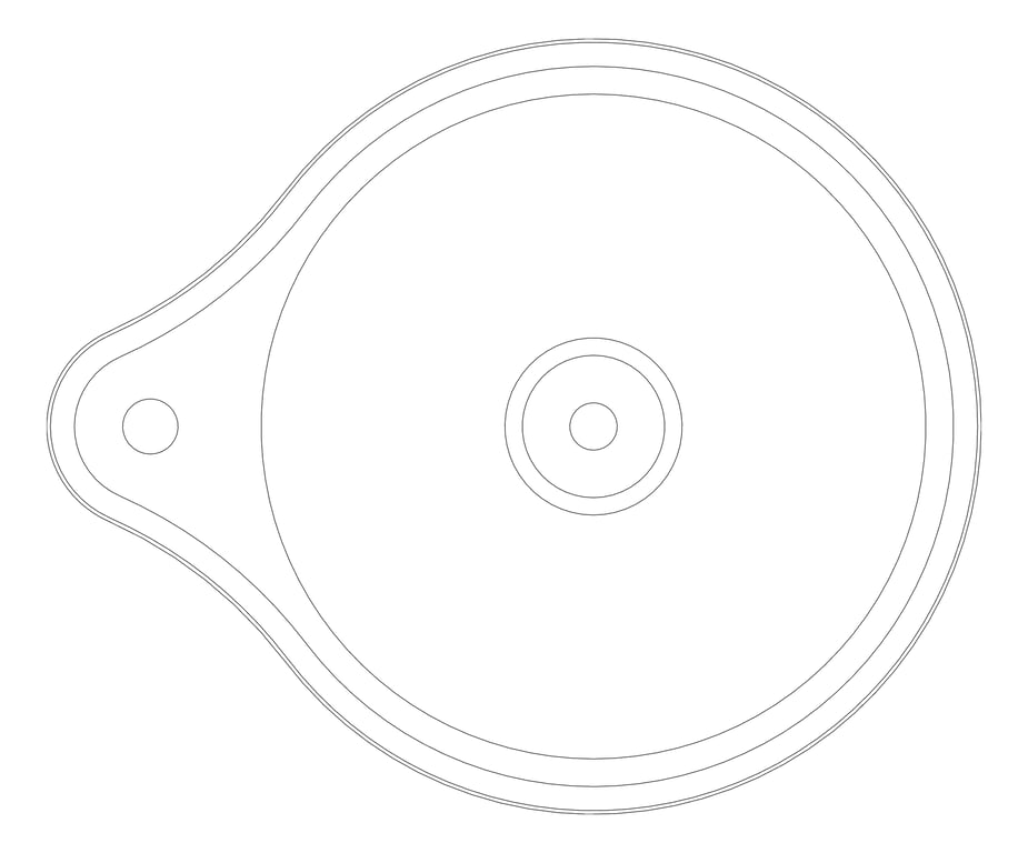Plan Image of Sink Kitchen Oliveri Solitaire Topmount RoundBowl TapLanding