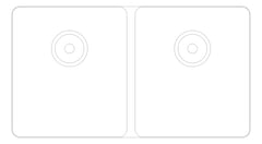 Plan Image of Sink Kitchen Oliveri Sonetto DoubleBowl Universal