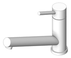 3D Shaded Image of Mixer Hob Oliveri Essente StainlessSteel Swivel