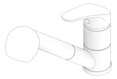 3D Documentation Image of Mixer Hob Oliveri London PullOutSpray